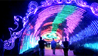 LED燈光節彩燈：夢幻時光通道彩燈，時空隧道彩燈